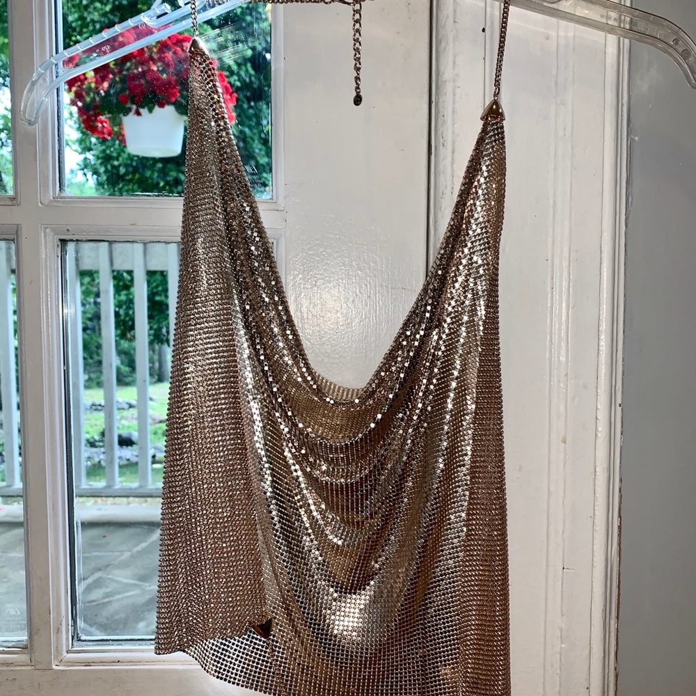 Sparkly diamanté top (rose gold)